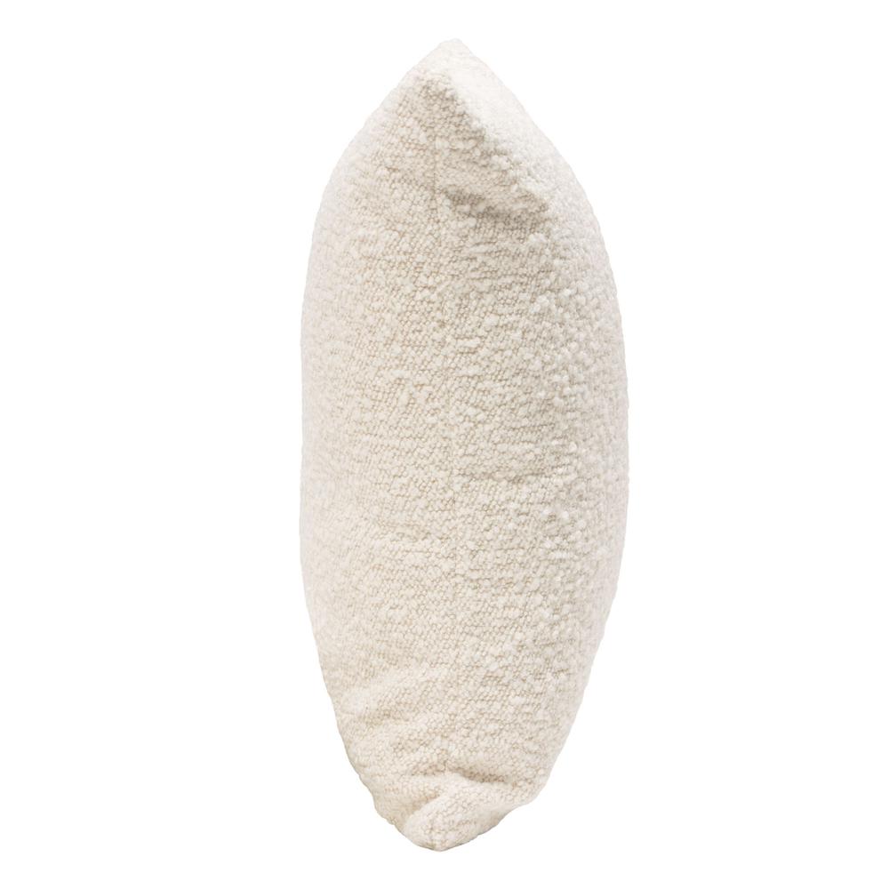 Set of (2) 16" Square Accent Pillows in Bone Boucle Textured Fabric by Diamond Sofa. Picture 11