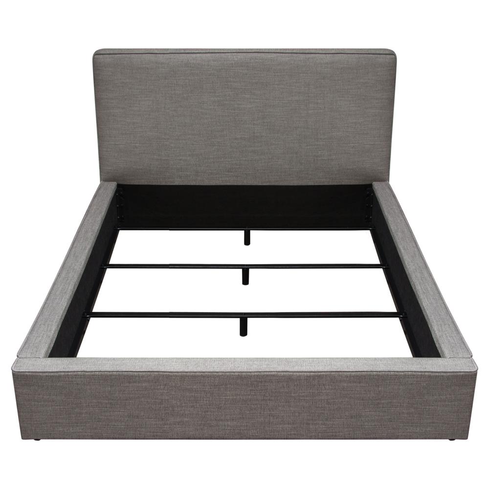 Cloud 43" Low Profile Queen Bed in Grey Fabric by Diamond Sofa. Picture 3