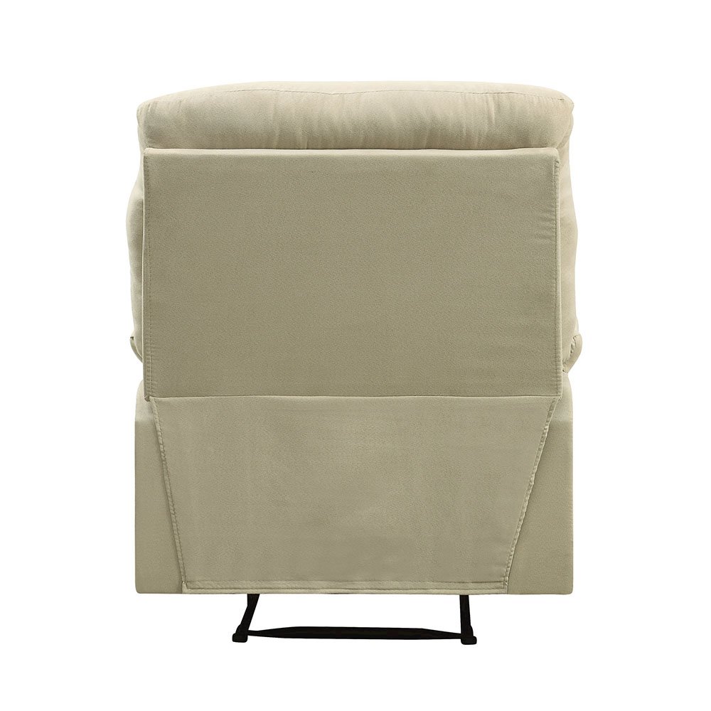 Arcadia Motion Recliner Beige Microfiber. Picture 5