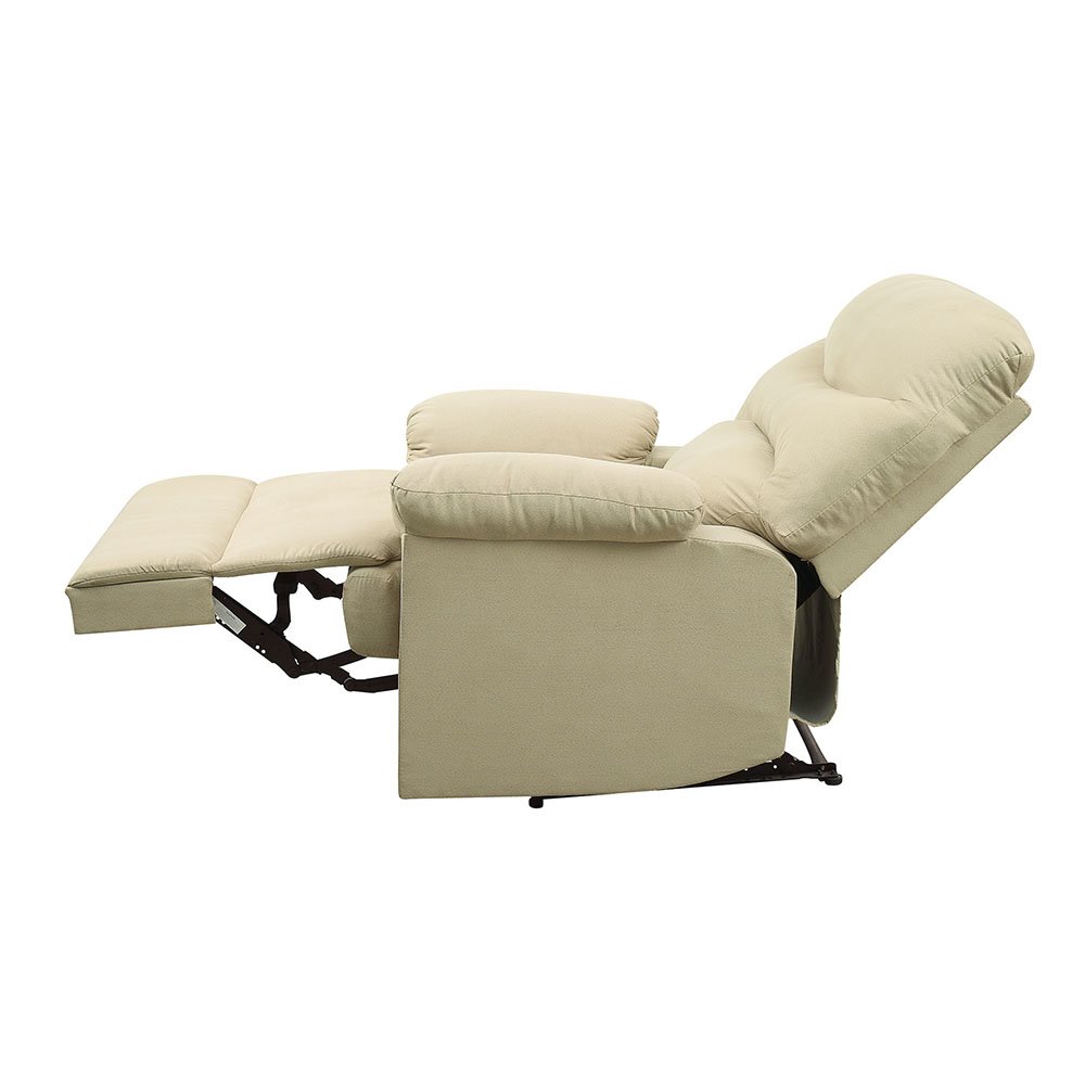 Arcadia Motion Recliner Beige Microfiber. Picture 8