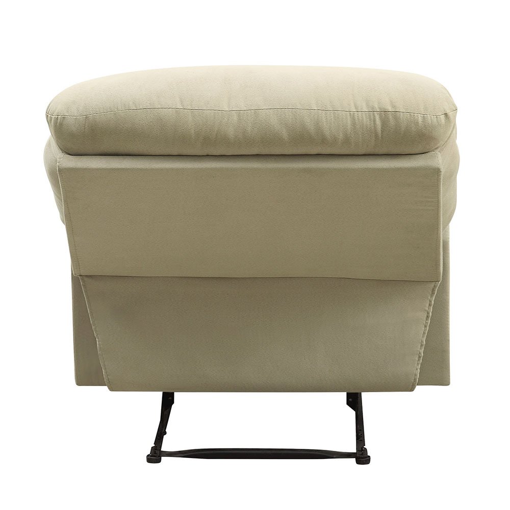 Arcadia Motion Recliner Beige Microfiber. Picture 9