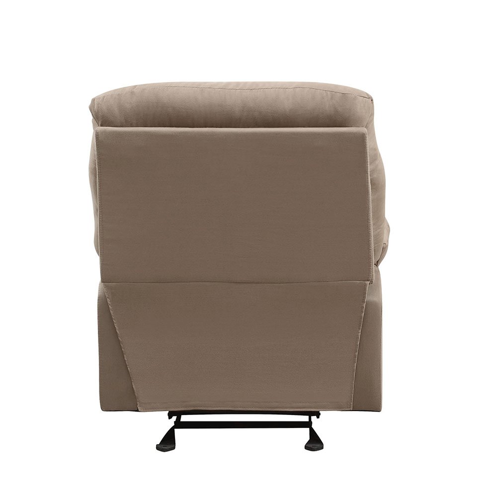 Arcadia Motion Recliner Light Brown Microfiber. Picture 5
