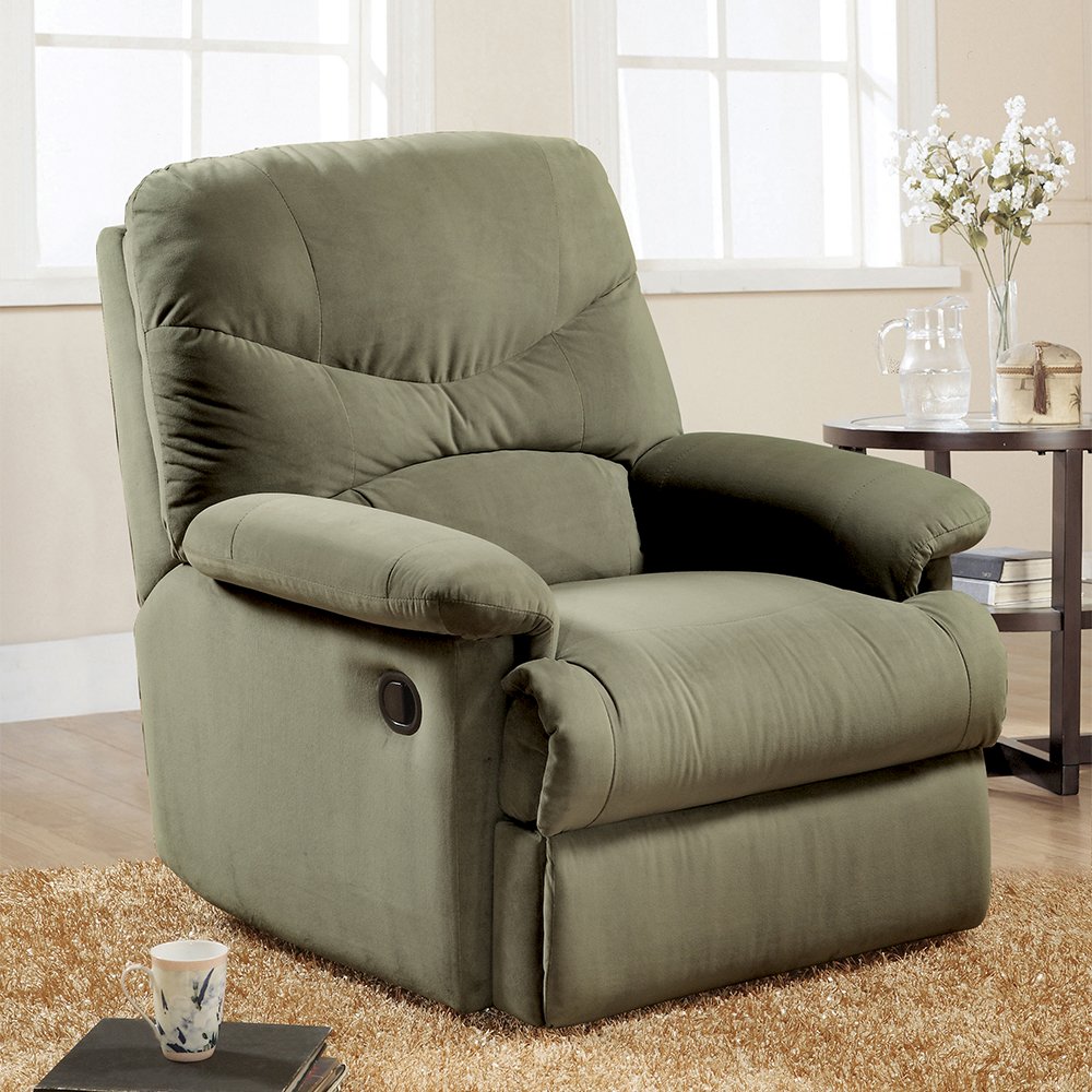 Arcadia Motion Recliner Sage Microfiber. Picture 1