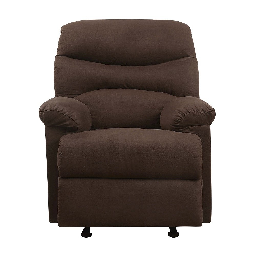 Arcadia Motion Recliner Chocolate Microfiber. Picture 3