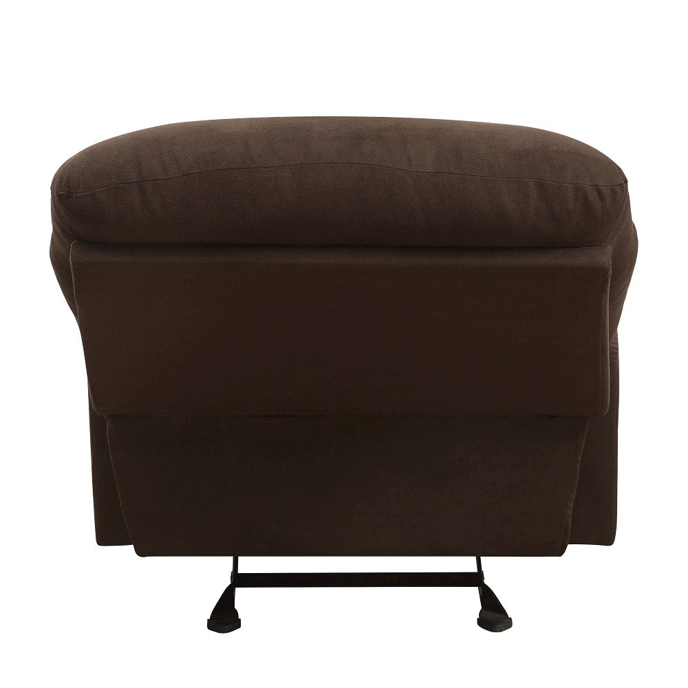 Arcadia Motion Recliner Chocolate Microfiber. Picture 9