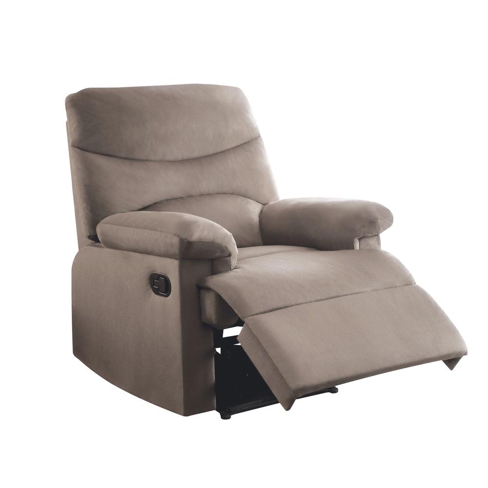 Arcadia Motion Recliner Beige Woven Fabric. Picture 11