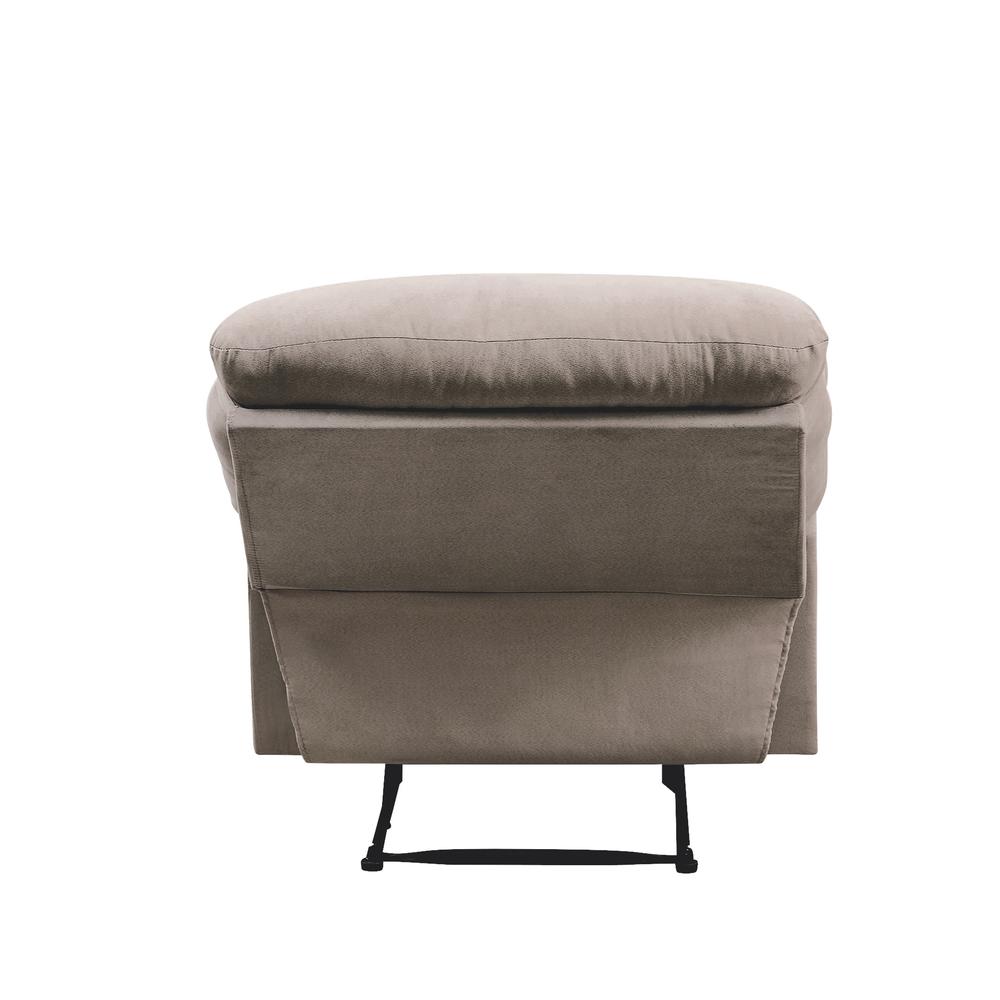 Arcadia Motion Recliner Beige Woven Fabric. Picture 14