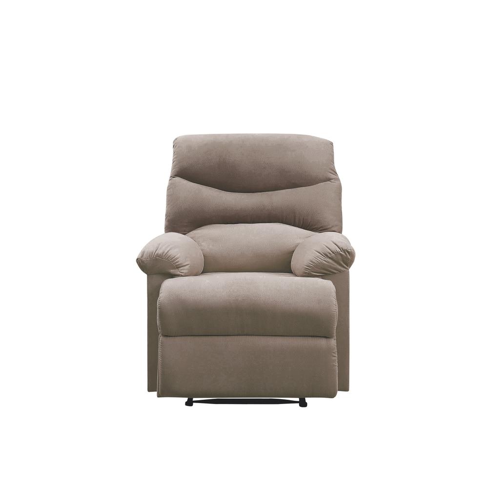 Arcadia Motion Recliner Beige Woven Fabric. Picture 15