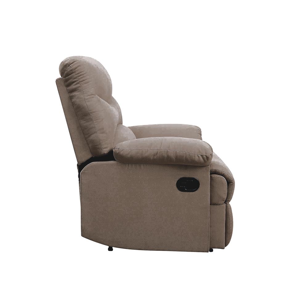 Arcadia Motion Recliner Beige Woven Fabric. Picture 16