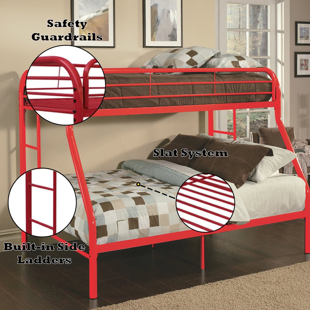 Tritan Bunk Bed (T/F) Red. Picture 6