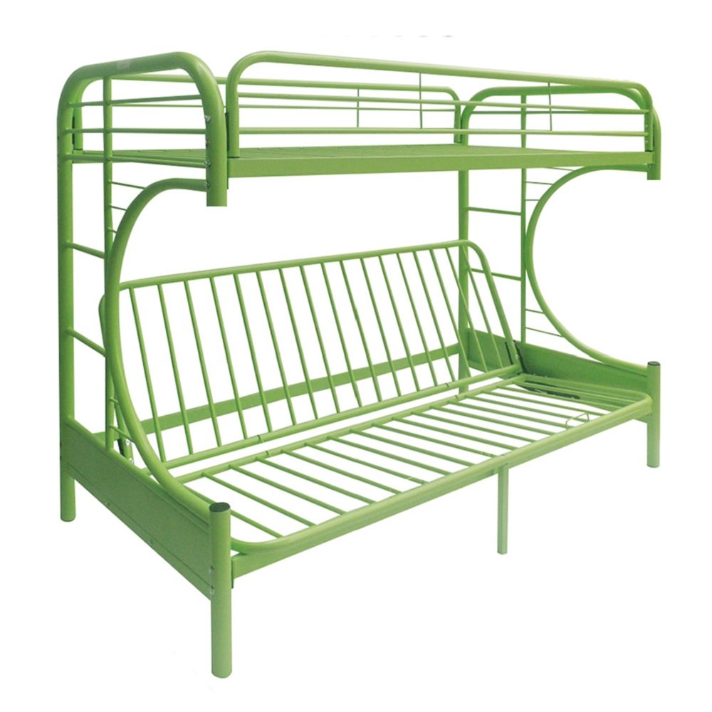 Eclipse Futon Bunk Bed (T/F) Green. Picture 1