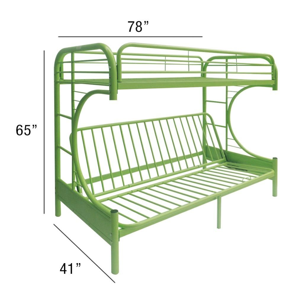 Eclipse Futon Bunk Bed (T/F) Green. Picture 5