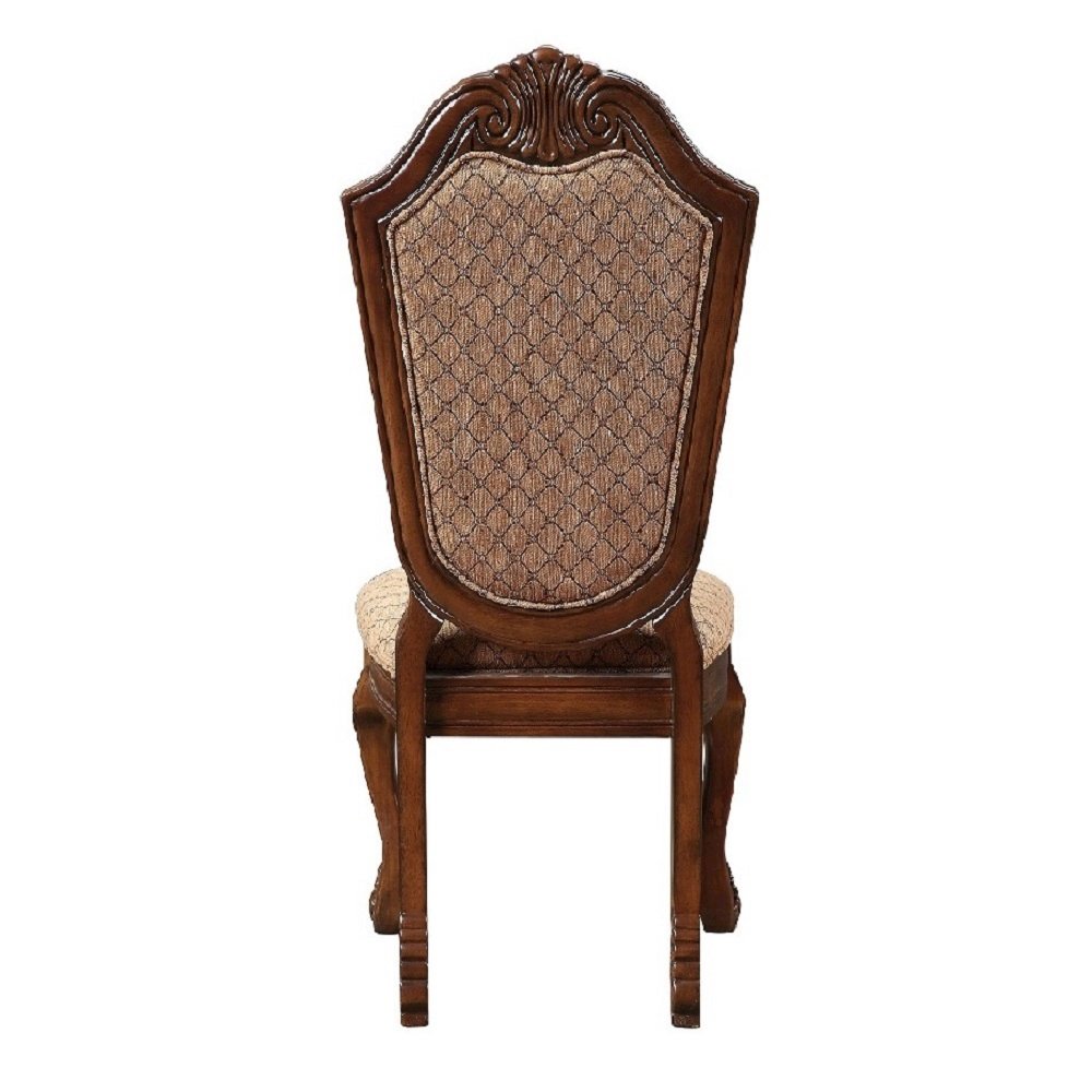 Chateau De Ville Side Chair (Set-2) Fabric & Cherry. Picture 5