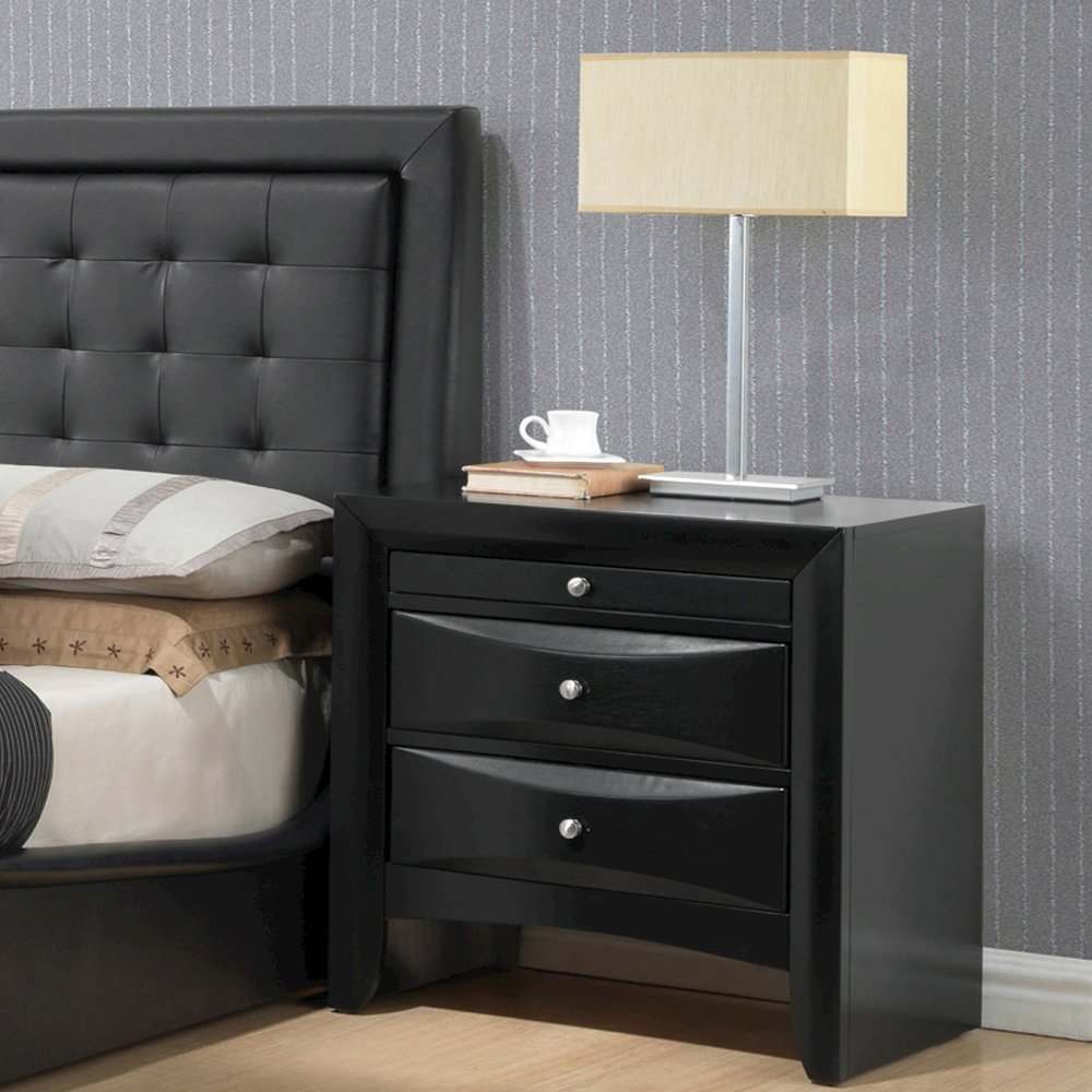 Ireland Nightstand Black. Picture 1