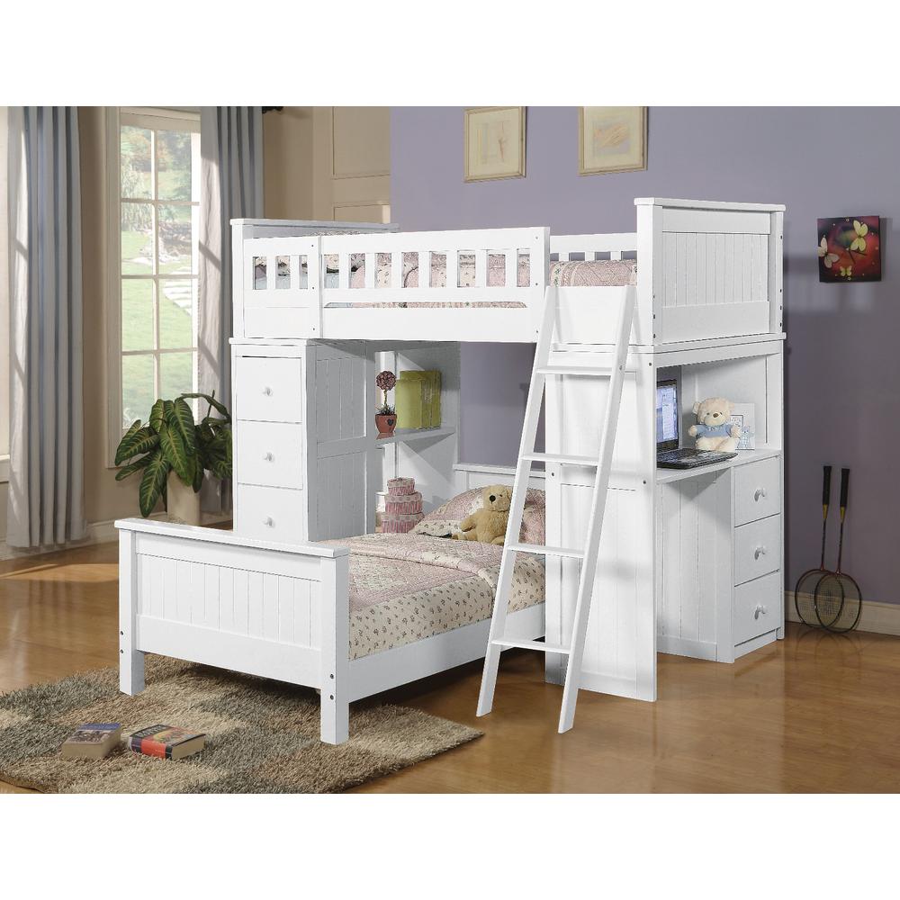Willoughby Twin Loft Bed White. Picture 2