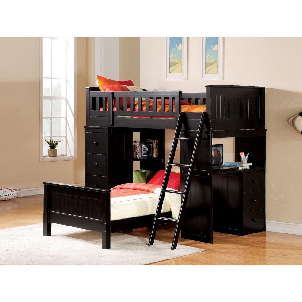 Willoughby Twin Loft Bed Black. Picture 2