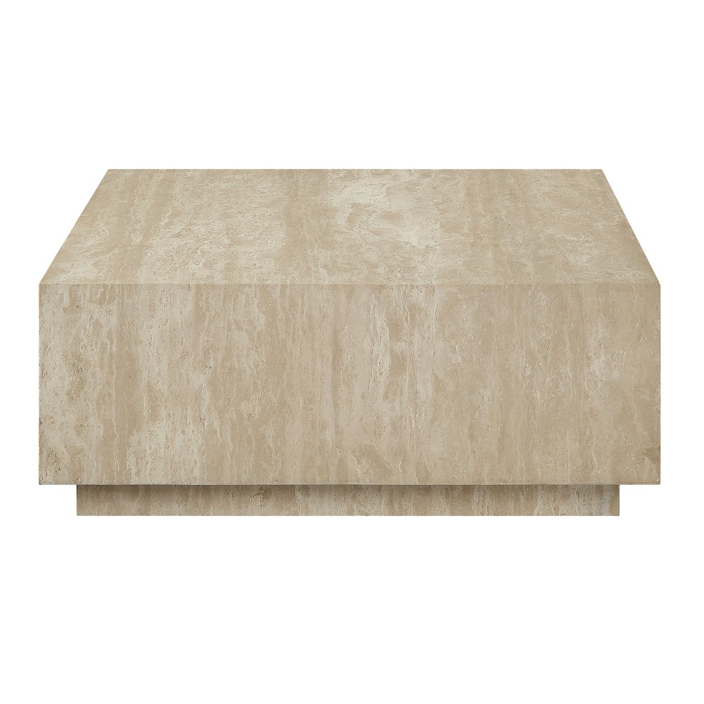 Deon Coffee Table in Beige Travertine. Picture 3