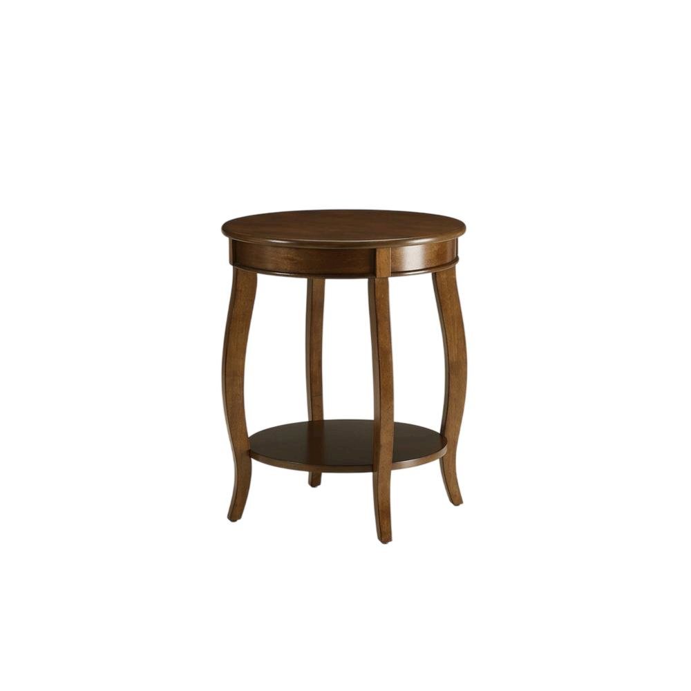 Walnut, Accent Side Table, Quality Build, Durable Wood Frame. Picture 1