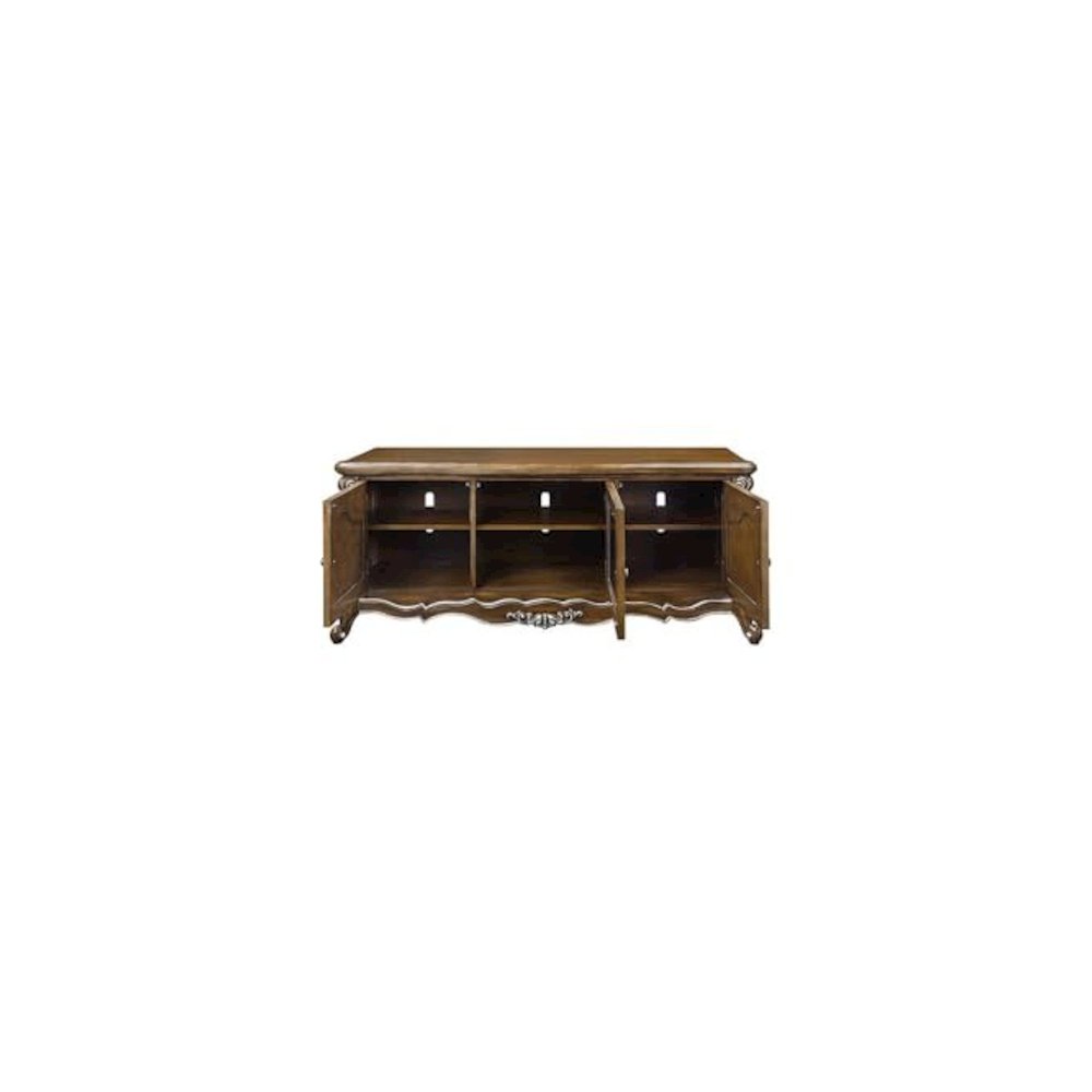 Latisha TV Stand Antique Oak. Picture 4