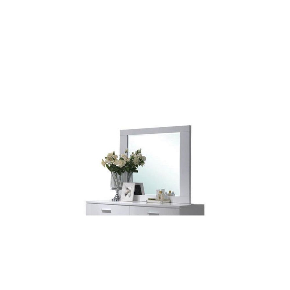 Lorimar Mirror White & Chrome Leg. Picture 1