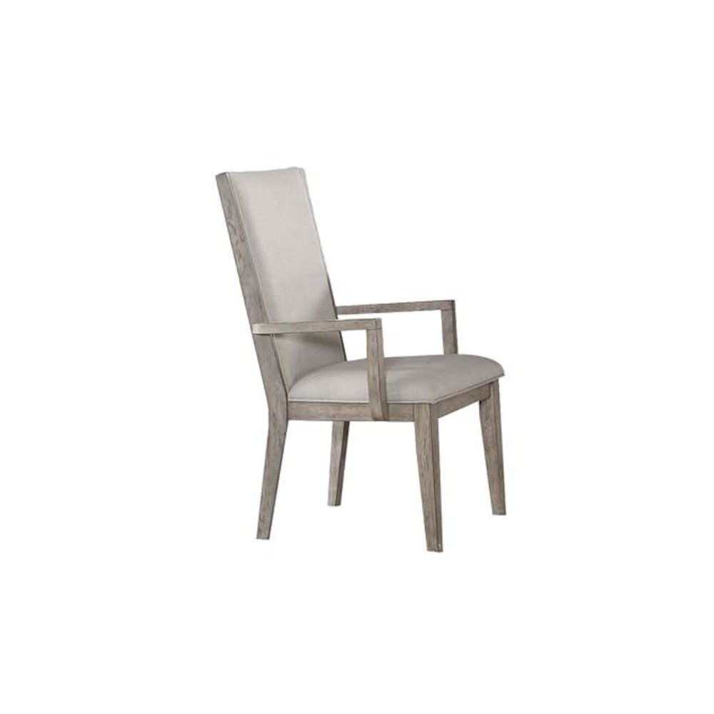 Rocky Arm Chair (Set-2) Fabric & Gray Oak. Picture 1