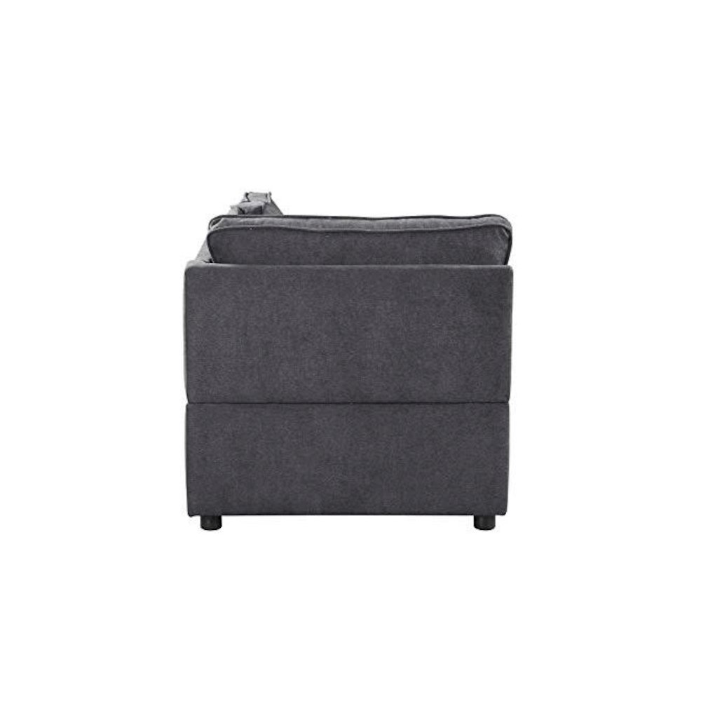 Silvester Modular - Wedge w/Pillow Gray Fabric. Picture 3