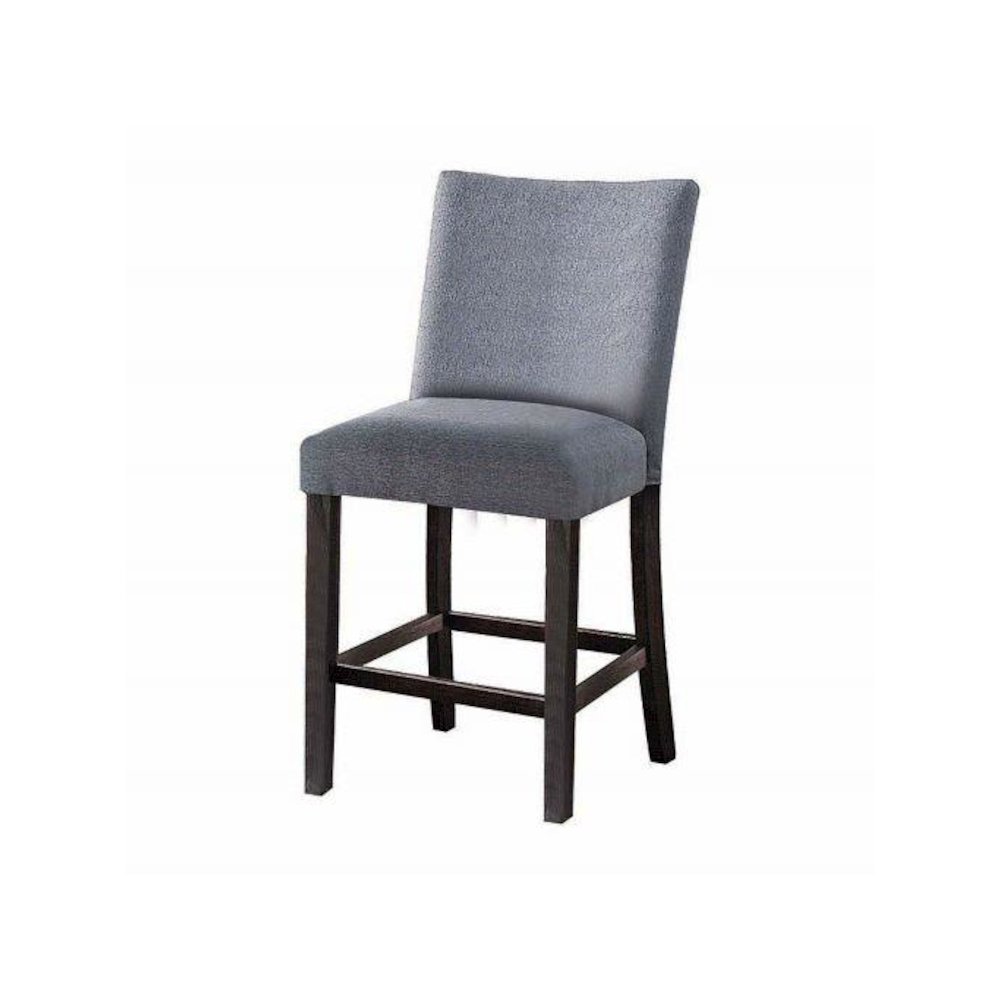 Yelena Counter Height Chair (Set-2) Fabric & Weathered Espresso. Picture 1