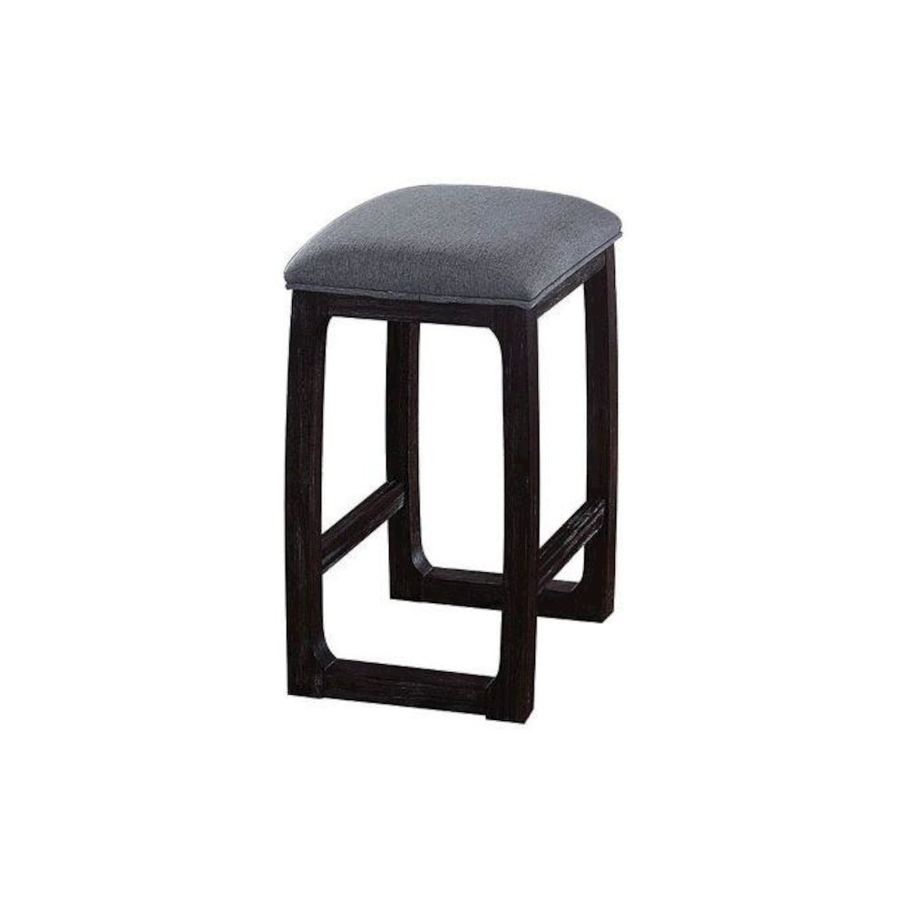 Razo Counter Height Stool Fabric & Weathered Espresso. Picture 1