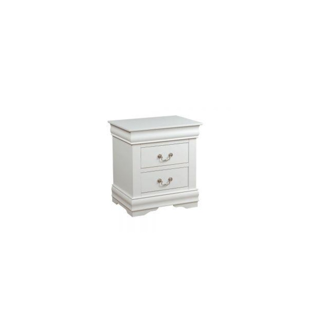 Louis Philippe Nightstand White. Picture 1