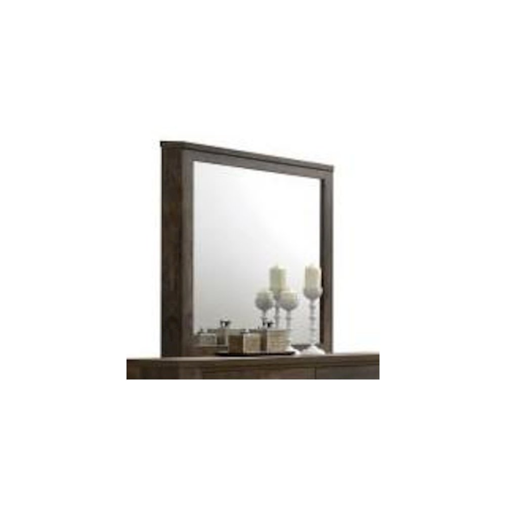 Elettra Mirror Rustic Walnut. Picture 1
