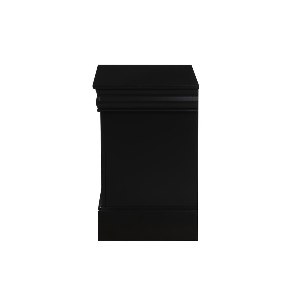 Louis Philippe III Nightstand, Black  (19503). Picture 4