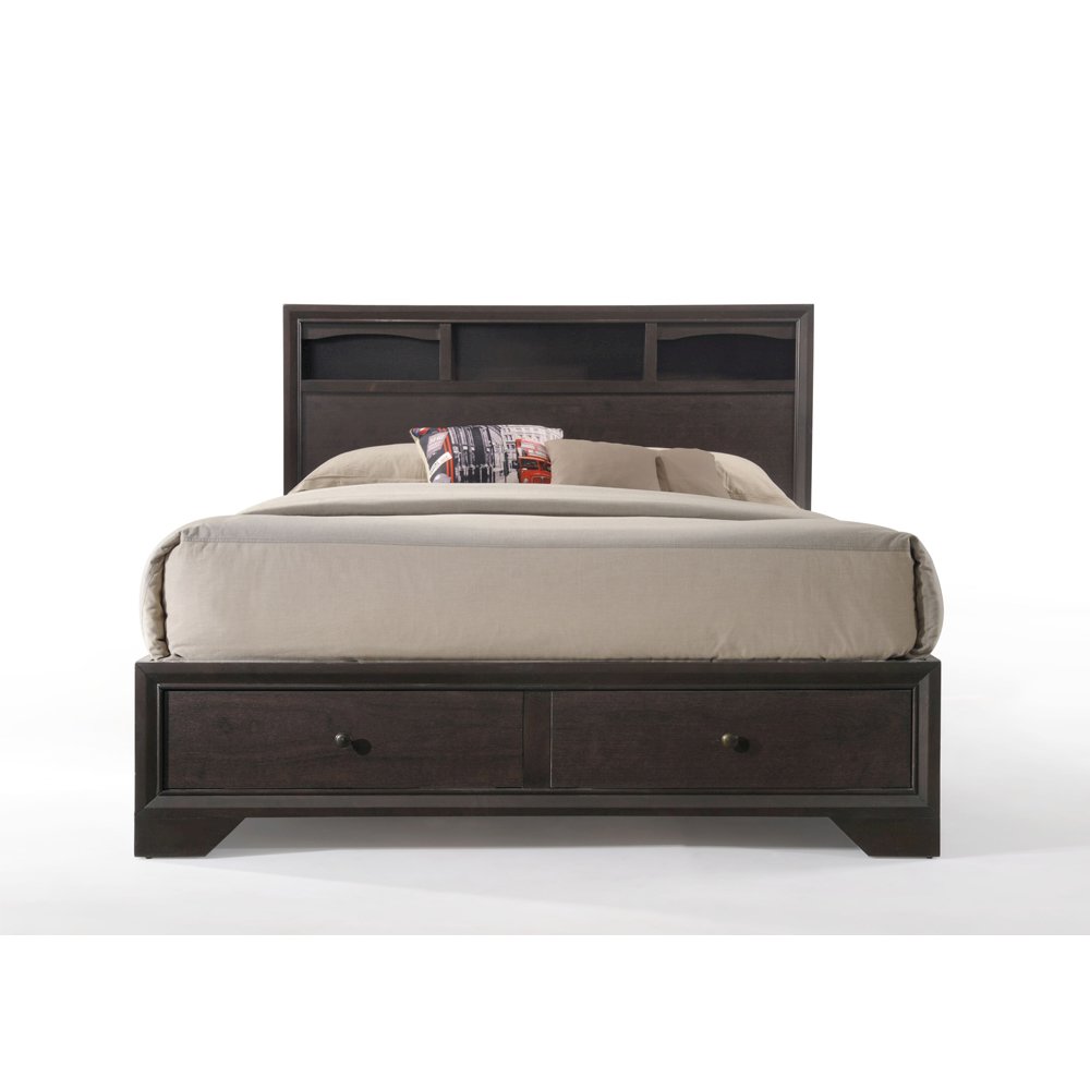 Madison II Queen Bed w/Storage Espresso. Picture 3
