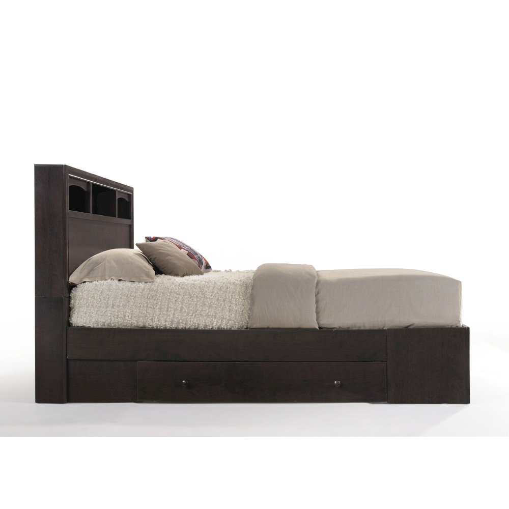 Madison II Queen Bed w/Storage Espresso. Picture 4