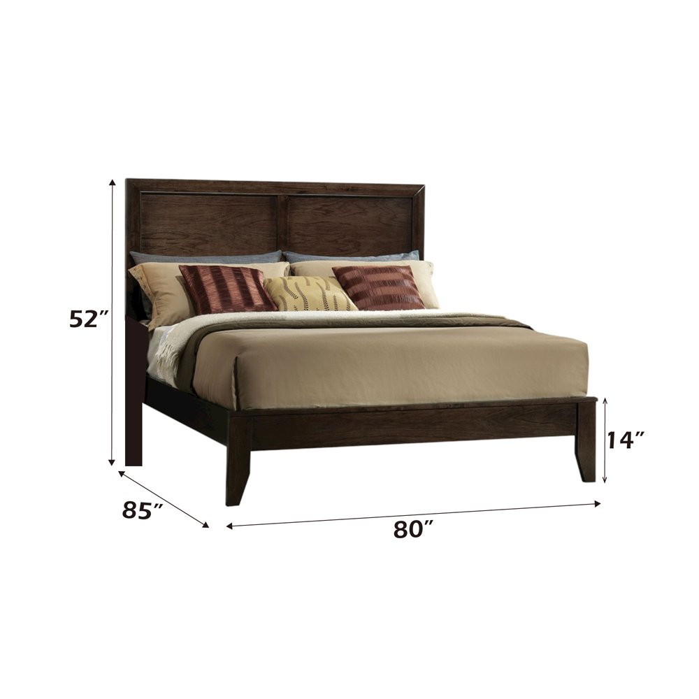 Madison Eastern King Bed Espresso. Picture 7