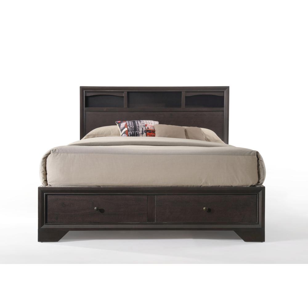 Madison Queen Bed, Espresso (1Set/2Ctn). Picture 2