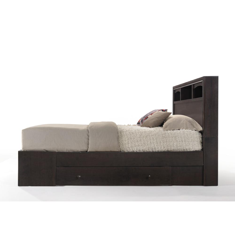 Madison Queen Bed, Espresso (1Set/2Ctn). Picture 5