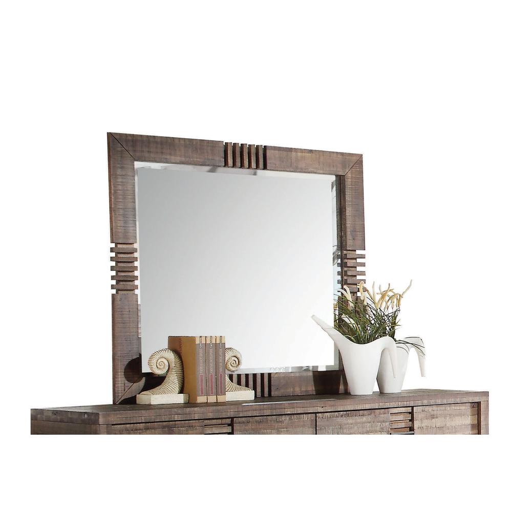 Andria Mirror Reclaimed Oak. Picture 1