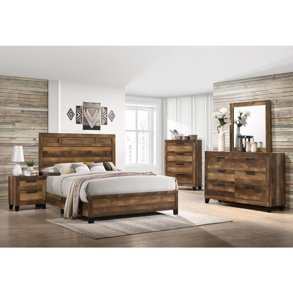 Morales Nightstand, Rustic Oak Finish (28593). Picture 31