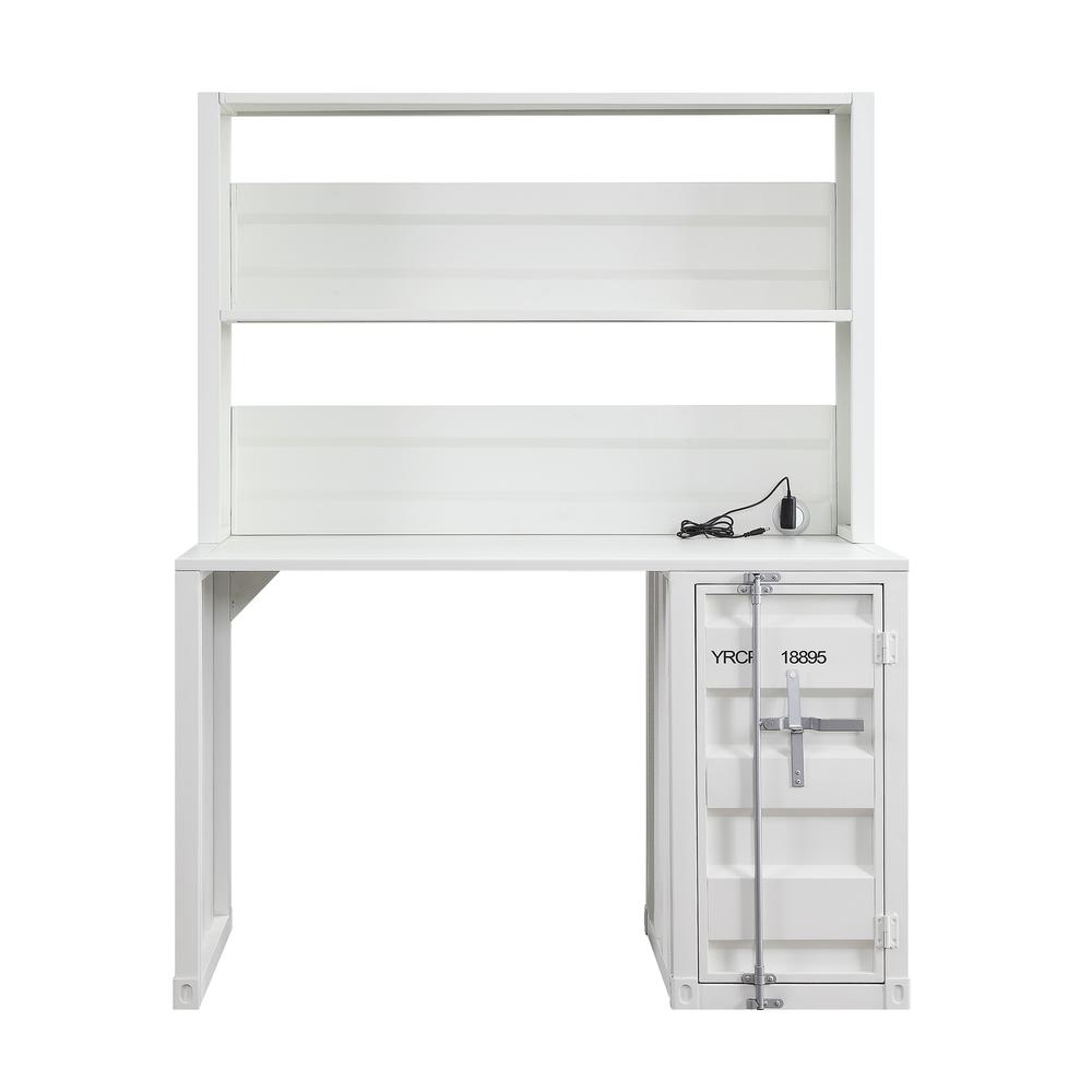 Cargo Desk & Hutch, White. Picture 2