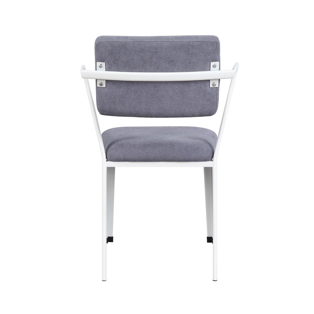Cargo Office Chair Gray Fabric & White. Picture 1
