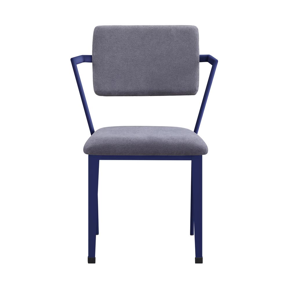 Cargo Office Chair Gray Fabric & Blue. Picture 2