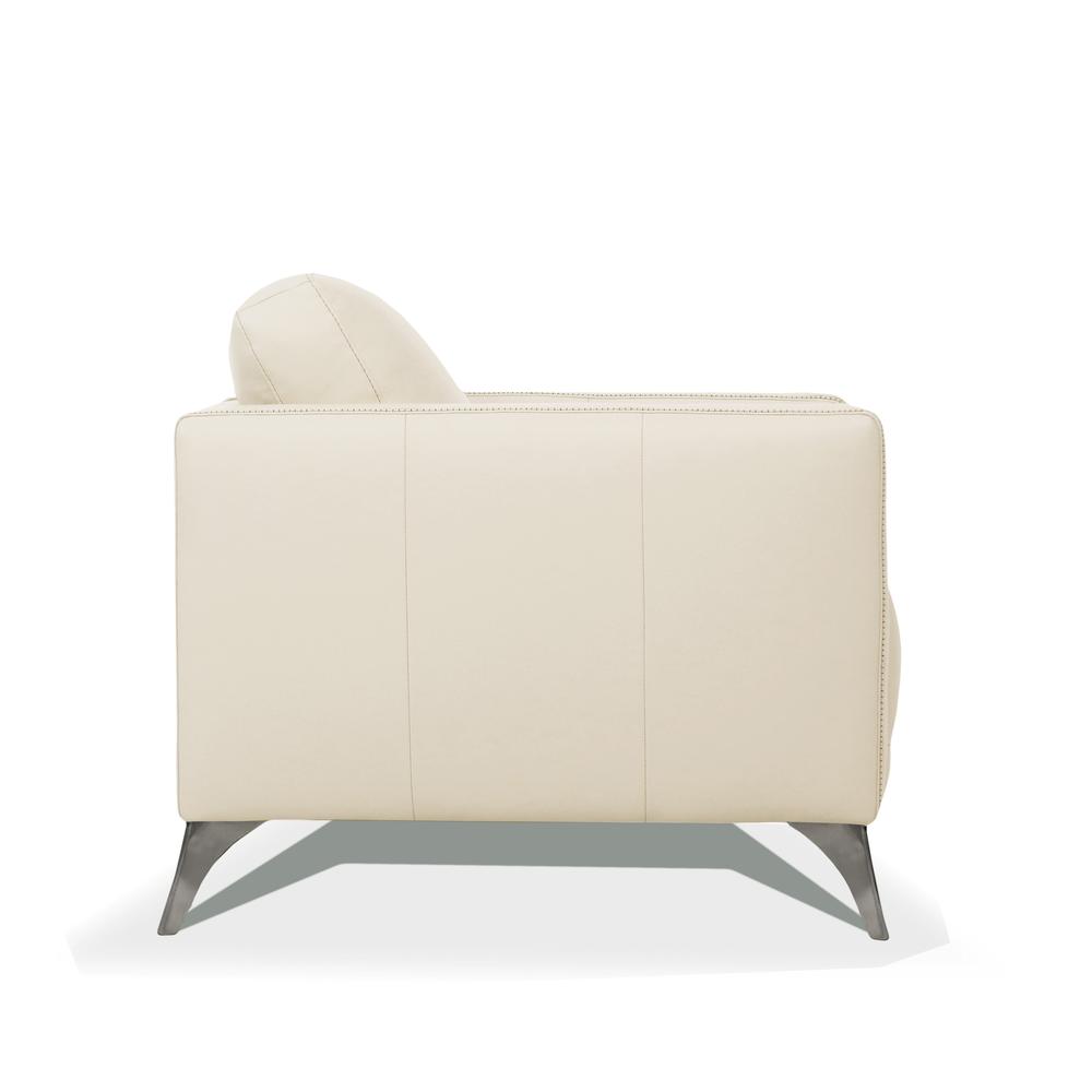Malaga Chair Cream Top Grain Leather. Picture 1