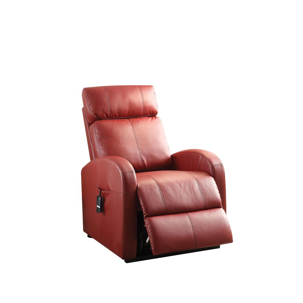Ricardo Power  Motion Recliner w/Lift Red Synthetic Leather. Picture 2