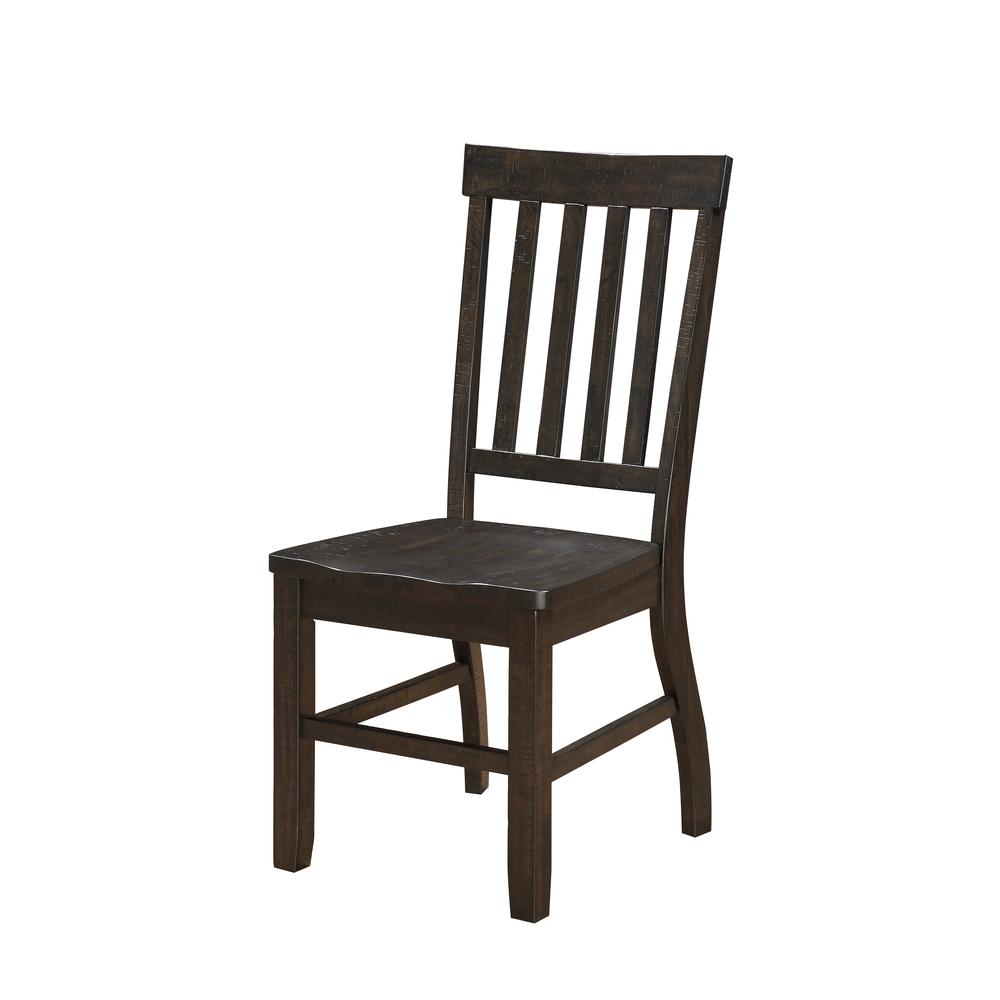 Maisha Side Chair (Set-2) Rustic Walnut. Picture 1