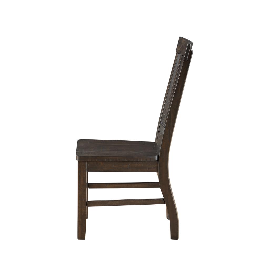 Maisha Side Chair (Set-2) Rustic Walnut. Picture 4