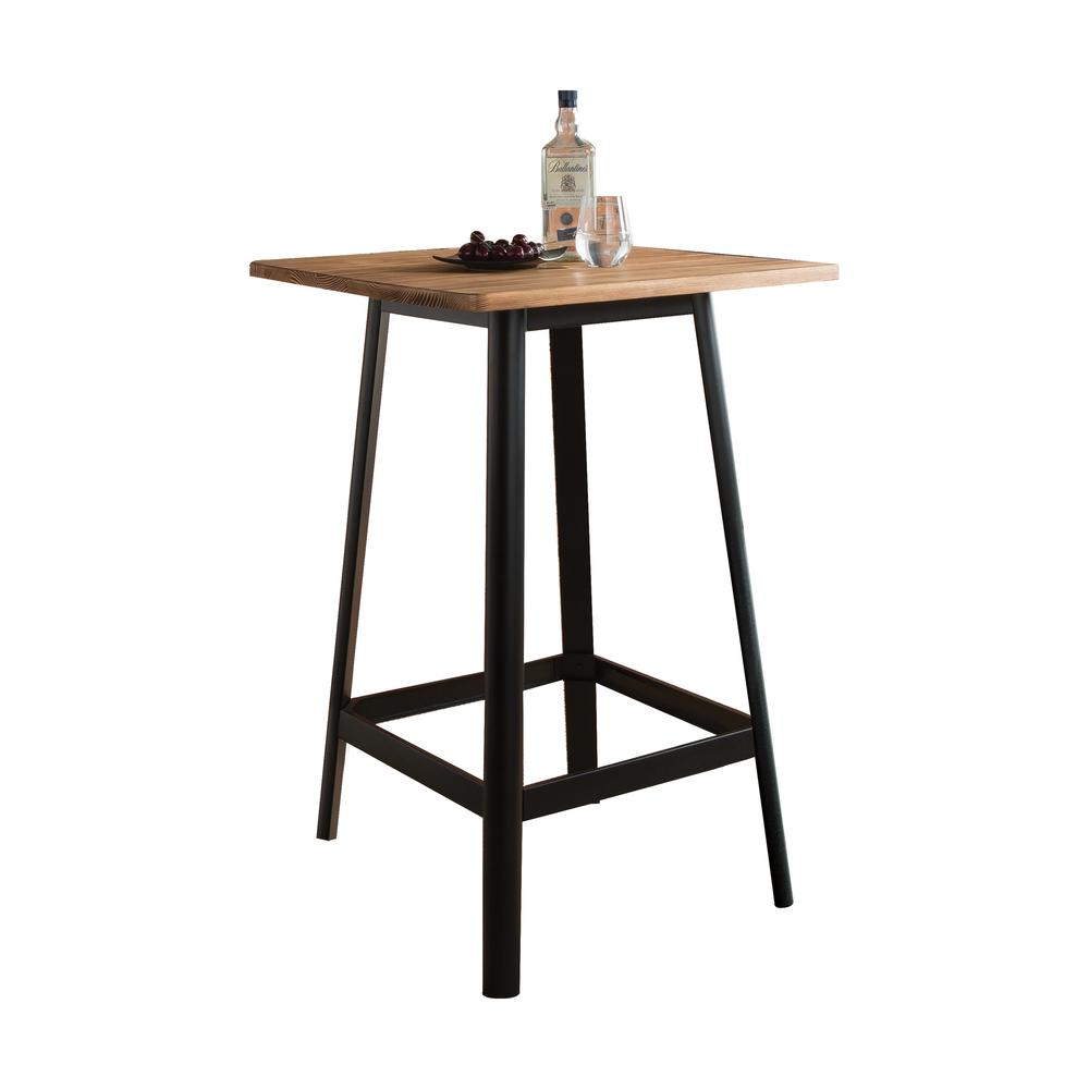 Jacotte Bar Table Natural & Black. Picture 1