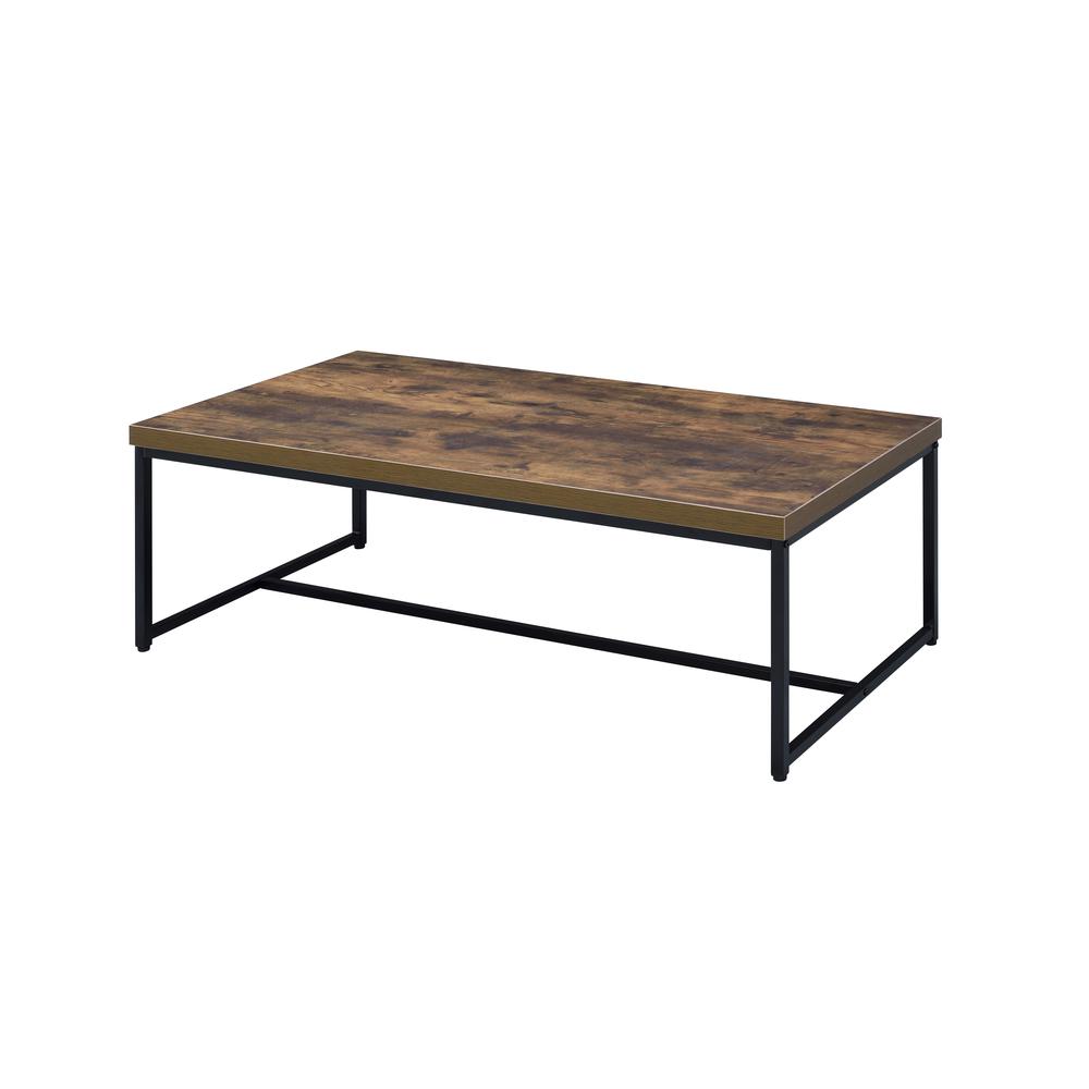 Bob End Table, Weathered Oak & Black. Picture 2