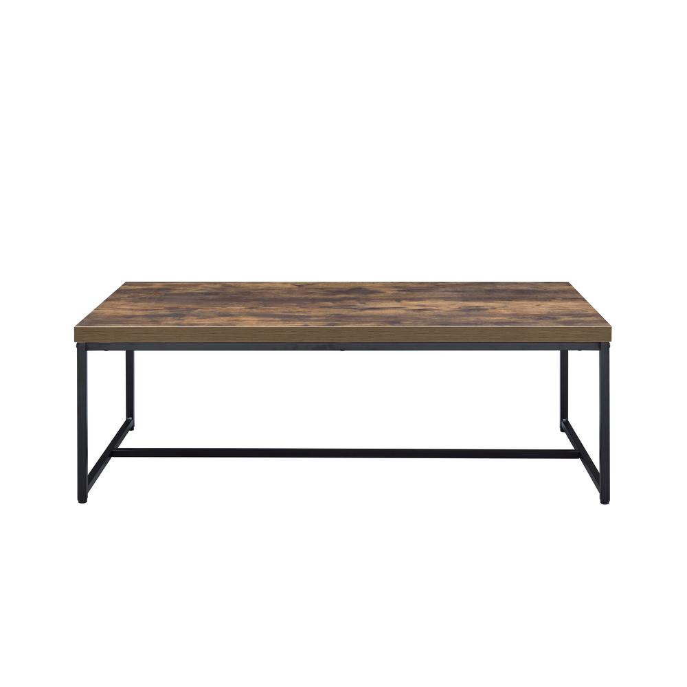 Bob End Table, Weathered Oak & Black. Picture 3
