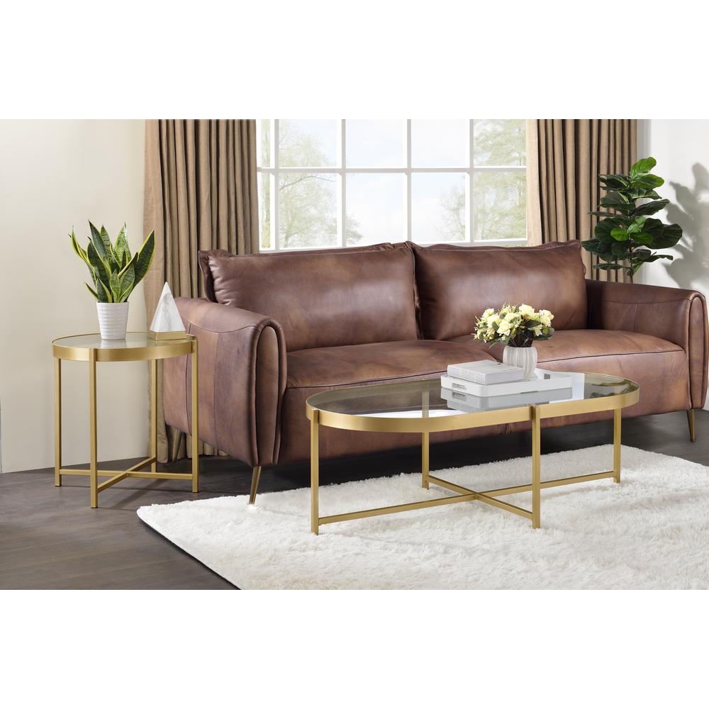 End Table, Gold Finish 82307. Picture 1
