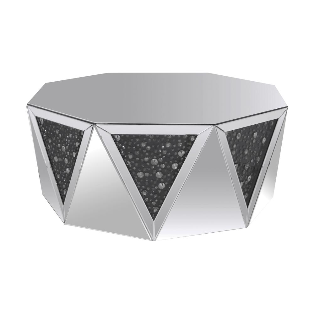 Nysa End Table Faux Crystals. Picture 3
